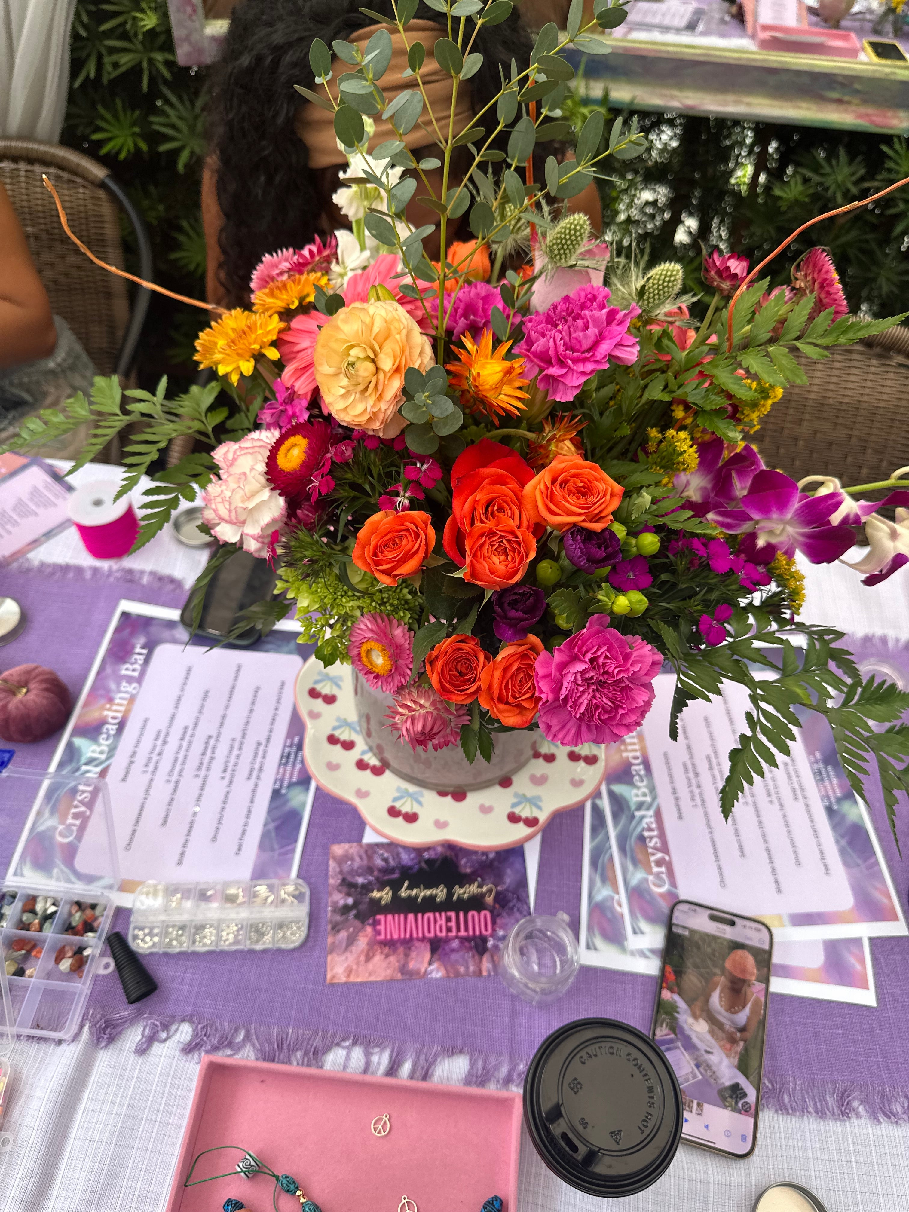 Galentine’s Crystal Beading Bar Experience