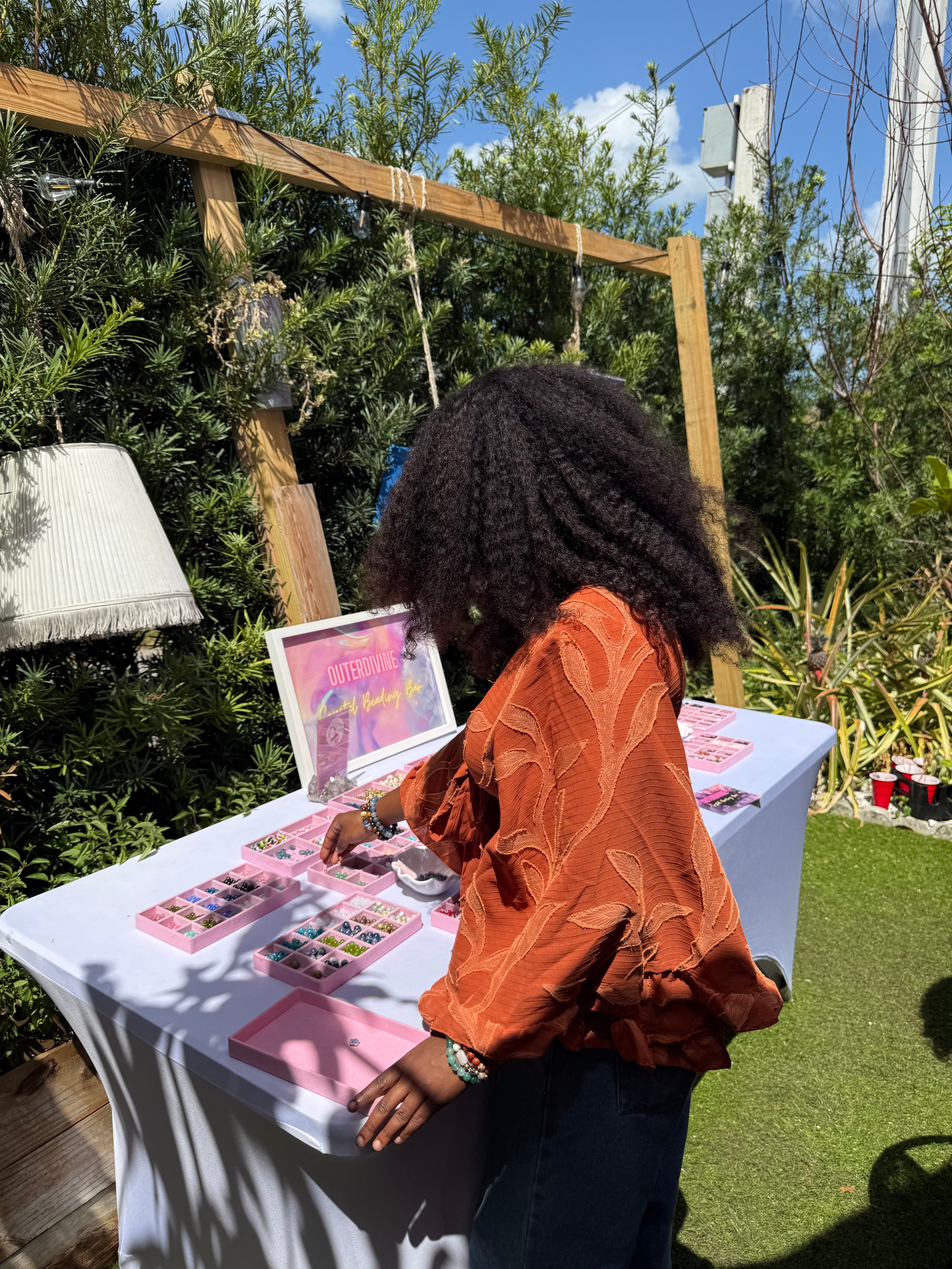 Galentine’s Crystal Beading Bar Experience