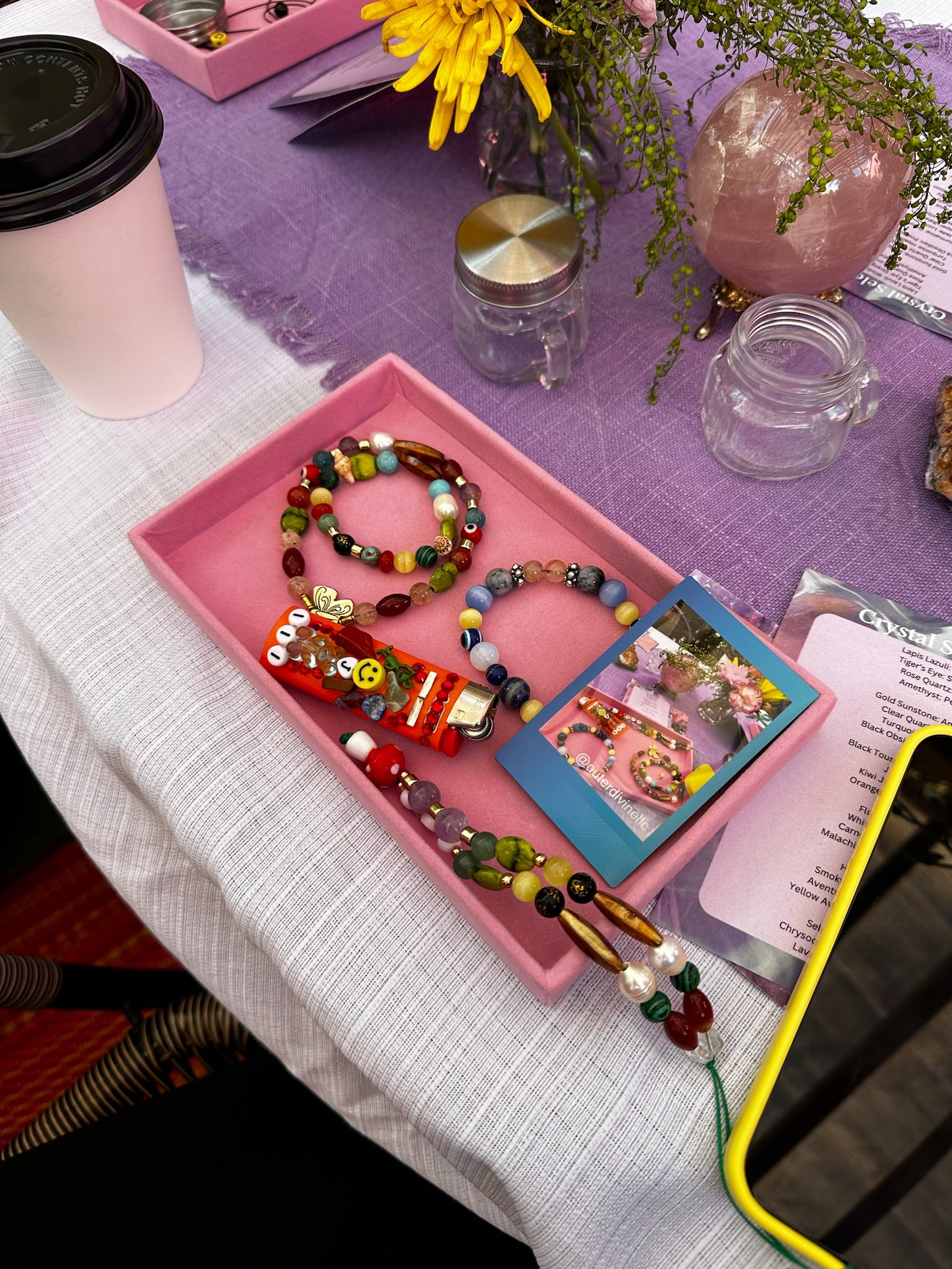 Galentine’s Crystal Beading Bar Experience