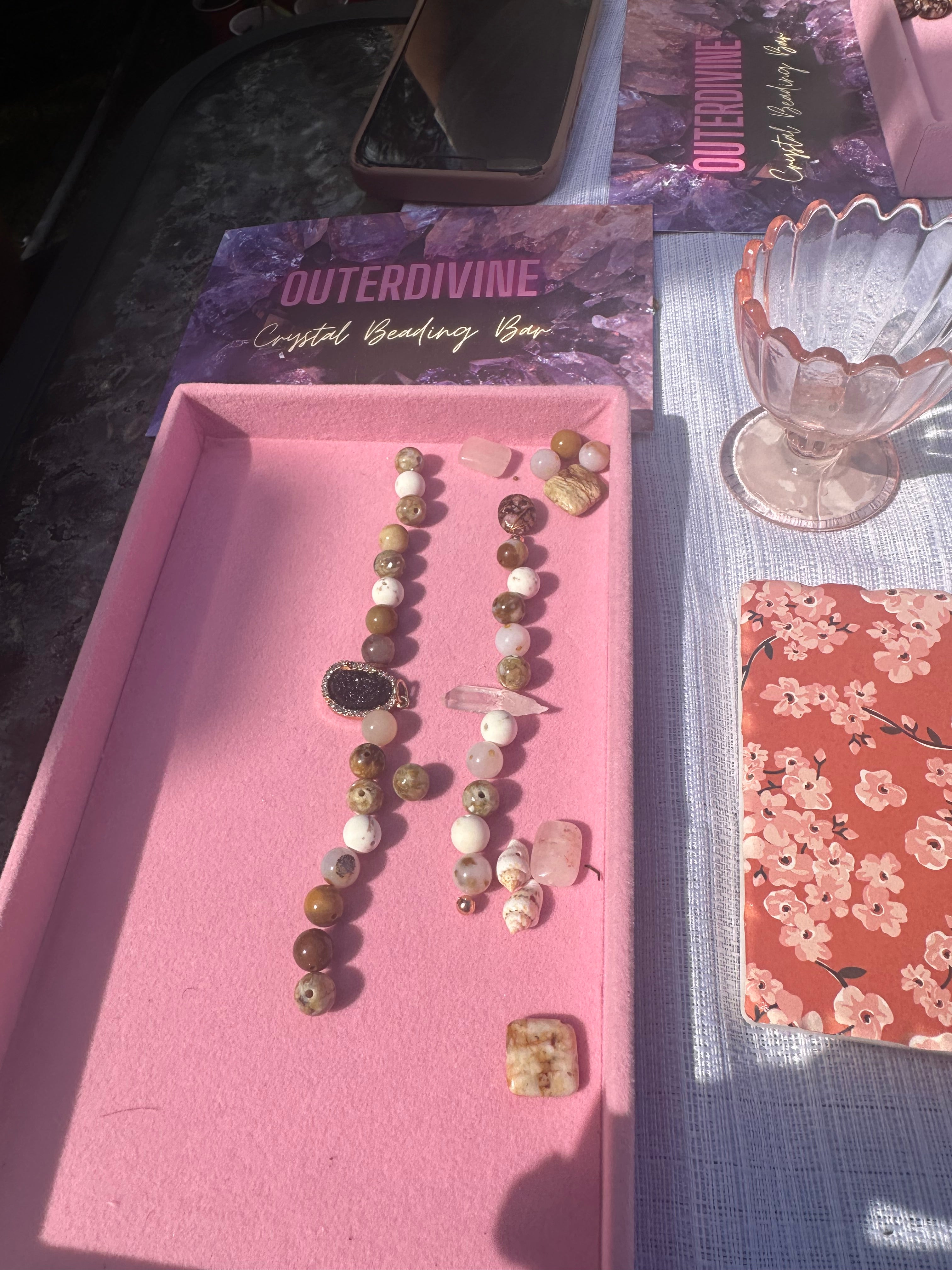 Galentine’s Crystal Beading Bar Experience