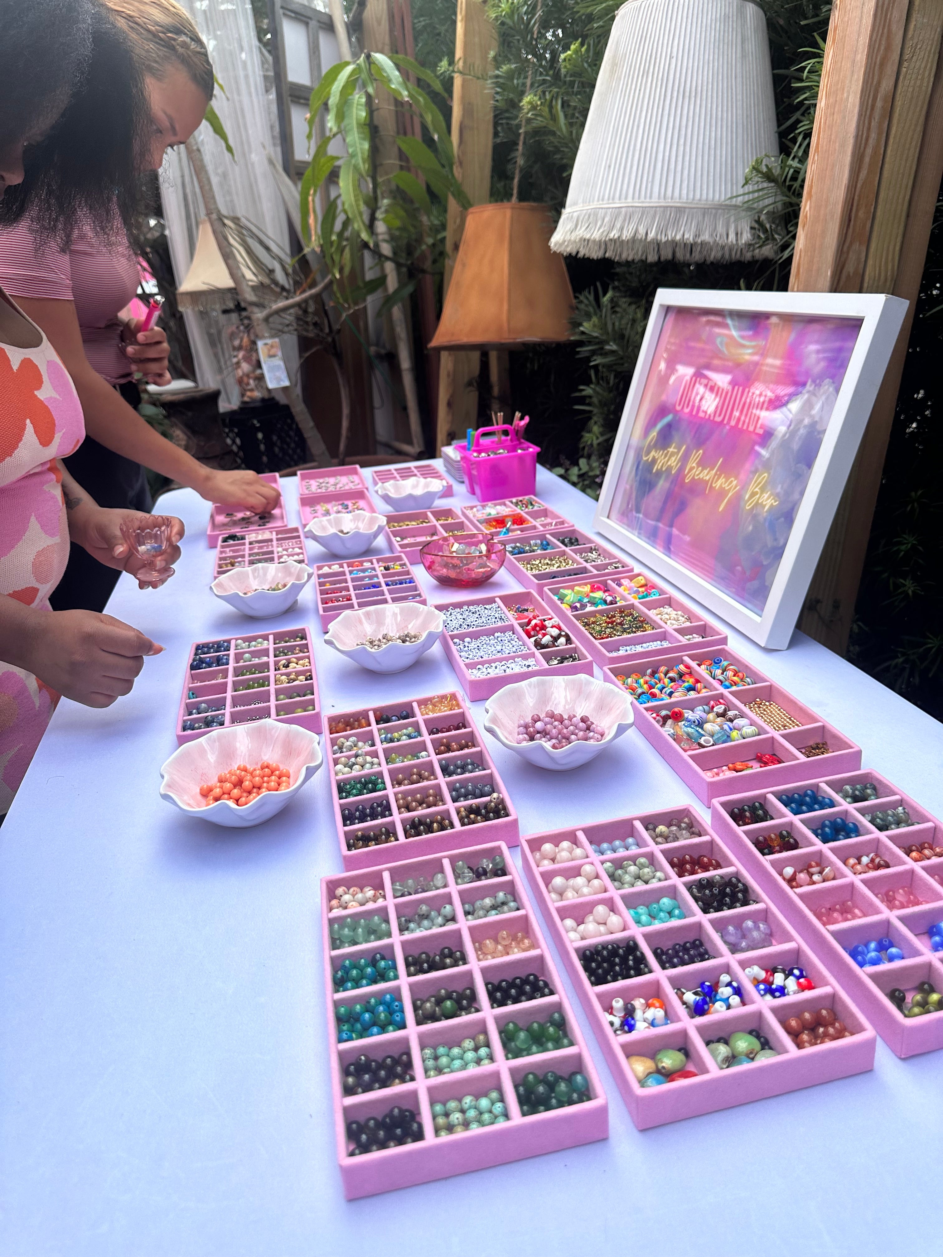 Galentine’s Crystal Beading Bar Experience