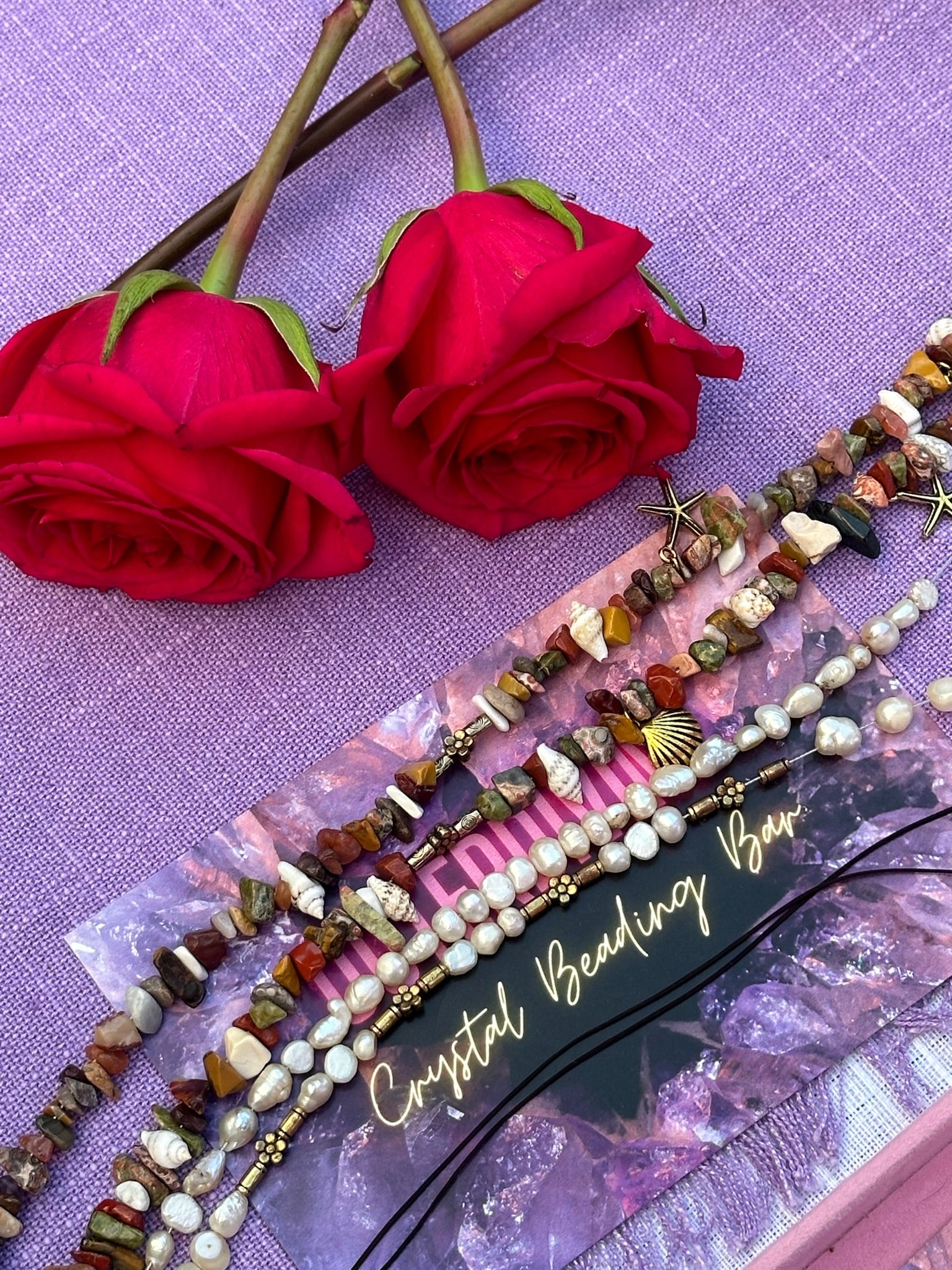 Galentine’s Crystal Beading Bar Experience