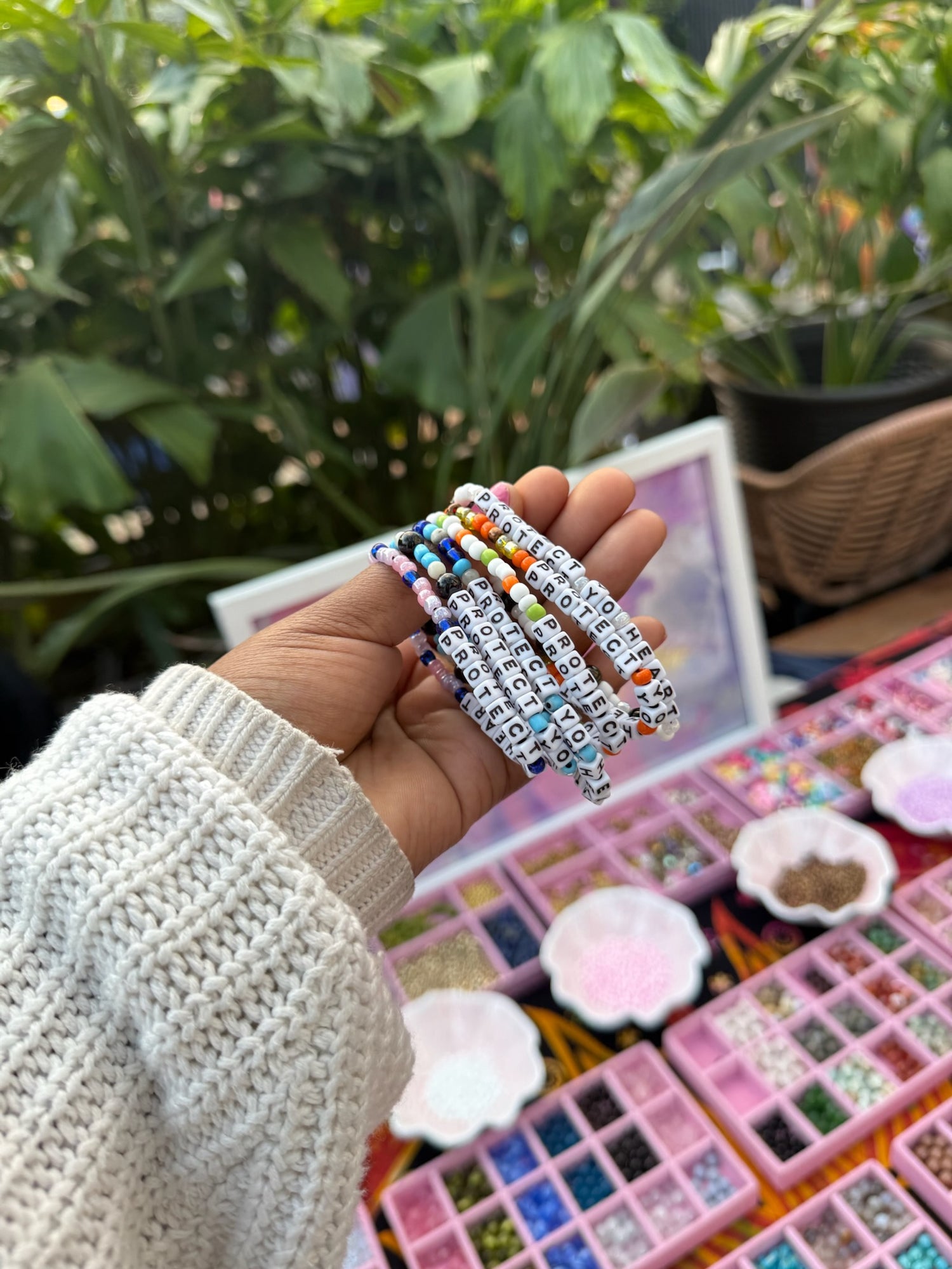 Galentine’s Crystal Beading Bar Experience